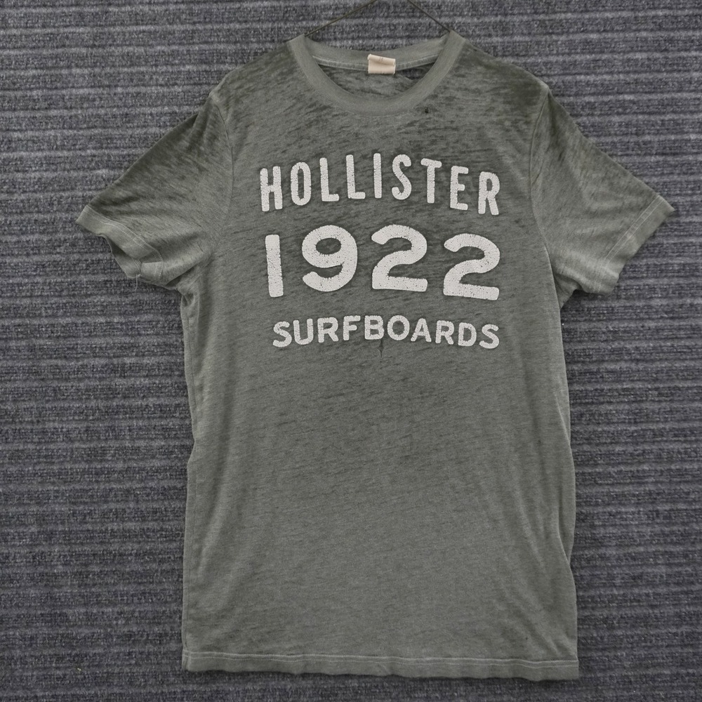 Vintage Hollister T-Shirt M Surfboards Graphic Burnout Distressed Tee Paper Thin